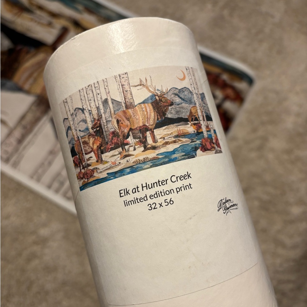 Elk at Hunter Creek - limited edition print by Dolan Geiman